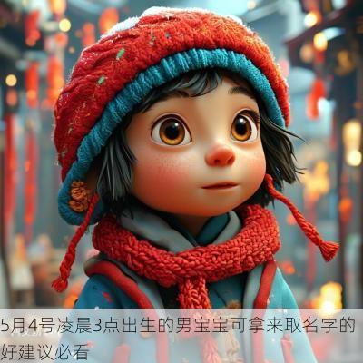 5月4号凌晨3点出生的男宝宝可拿来取名字的好建议必看