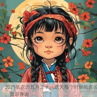 2025年农历五月二十八这天每个时辰的吉凶、宜忌查询