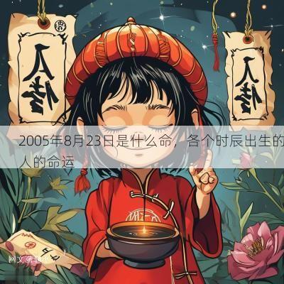 2005年8月23日是什么命，各个时辰出生的人的命运