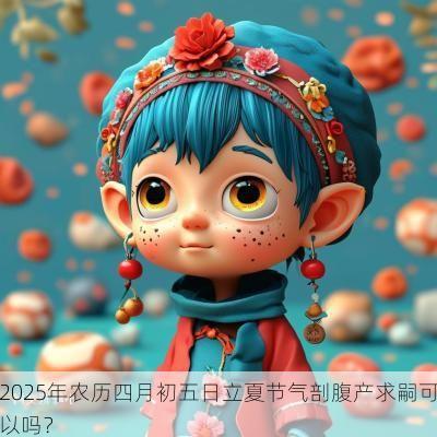 2025年农历四月初五日立夏节气剖腹产求嗣可以吗？