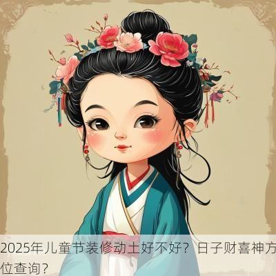 2025年儿童节装修动土好不好？日子财喜神方位查询？