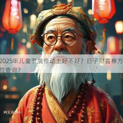 2025年儿童节装修动土好不好？日子财喜神方位查询？