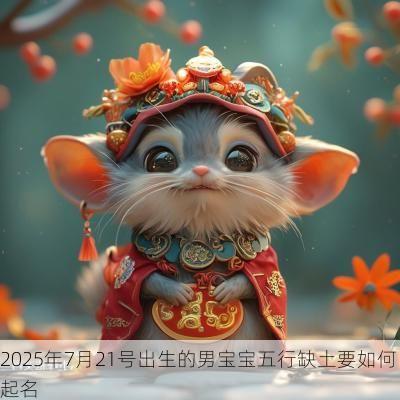 2025年7月21号出生的男宝宝五行缺土要如何起名