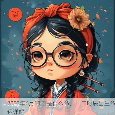2003年6月11日是什么命，十二时辰出生命运详解