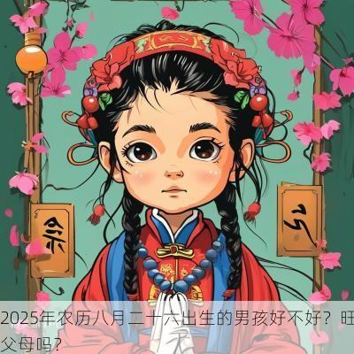 2025年农历八月二十六出生的男孩好不好？旺父母吗？