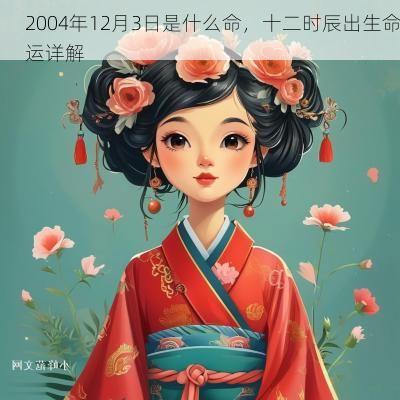 2004年12月3日是什么命，十二时辰出生命运详解