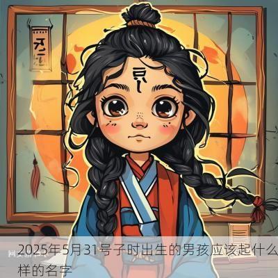 2025年5月31号子时出生的男孩应该起什么样的名字