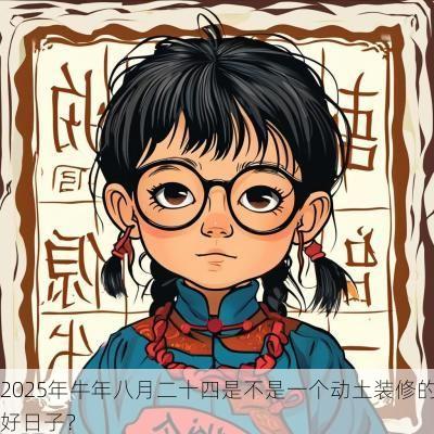 2025年蛇年八月二十四是不是一个动土装修的好日子？