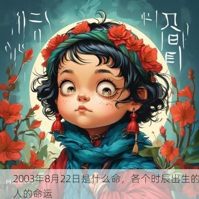 2003年8月22日是什么命，各个时辰出生的人的命运