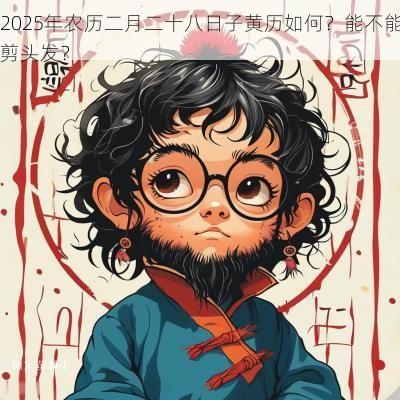 2025年农历二月二十八日子黄历如何？能不能剪头发？