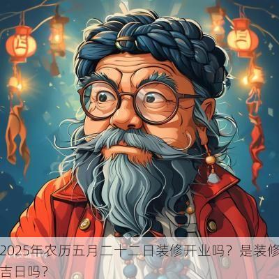 2025年农历五月二十二日装修开业吗？是装修吉日吗？