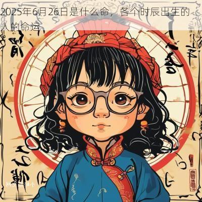2025年6月26日是什么命，各个时辰出生的人的命运