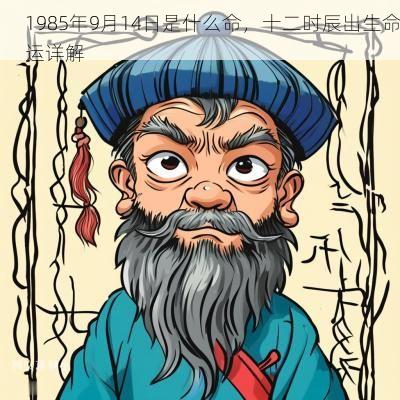 1985年9月14日是什么命，十二时辰出生命运详解