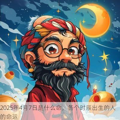 2025年4月7日是什么命，各个时辰出生的人的命运