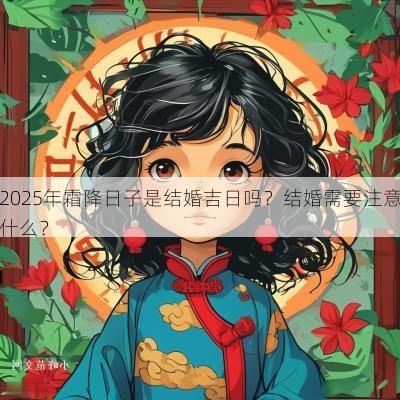 2025年霜降日子是结婚吉日吗？结婚需要注意什么？