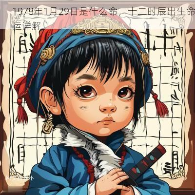 1978年1月29日是什么命，十二时辰出生命运详解