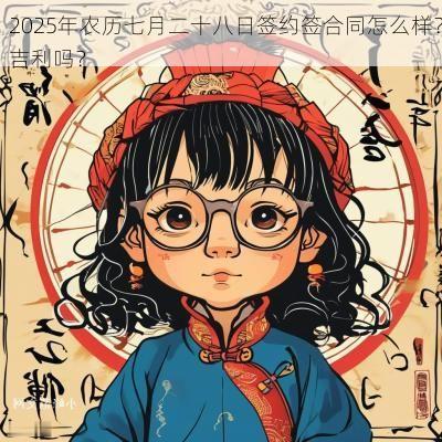 2025年农历七月二十八日签约签合同怎么样？吉利吗？