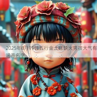 2025年8月19日五行金土旺缺火男孩大气有涵养名字