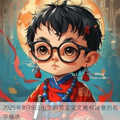 2025年8月9日出生的男宝宝文雅有诗意的名字精选