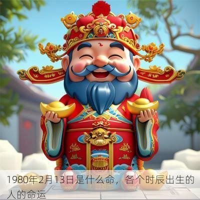 1980年2月13日是什么命，各个时辰出生的人的命运