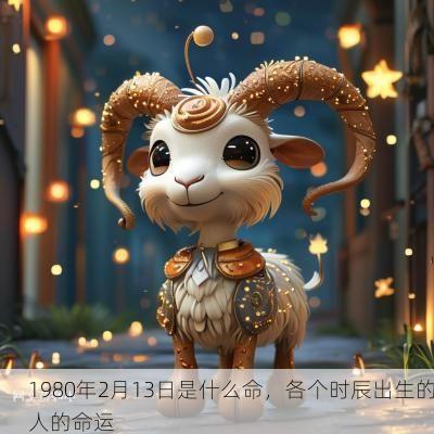 1980年2月13日是什么命，各个时辰出生的人的命运