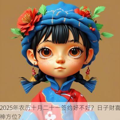 2025年农历十月二十一签约好不好？日子财喜神方位？