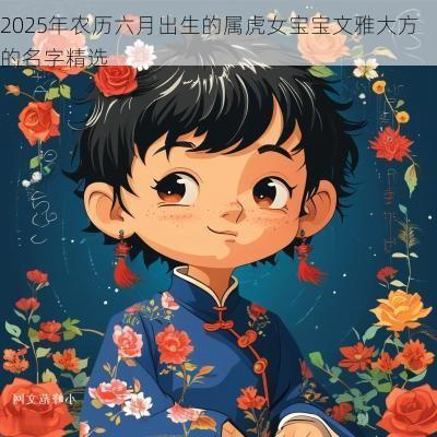 2025年农历六月出生的属虎女宝宝文雅大方的名字精选