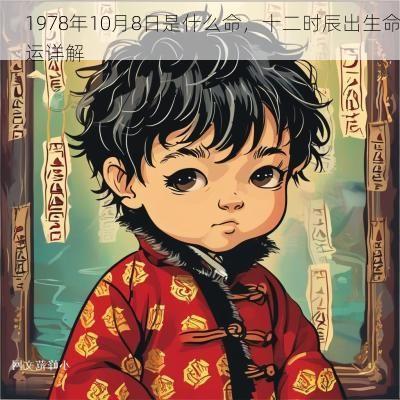 1978年10月8日是什么命，十二时辰出生命运详解