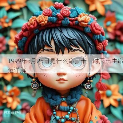 1999年3月25日是什么命，十二时辰出生命运详解
