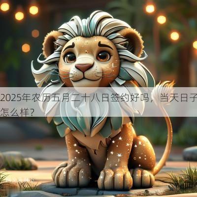 2025年农历五月二十八日签约好吗，当天日子怎么样？