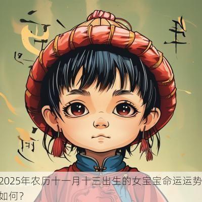 2025年农历十一月十三出生的女宝宝命运运势如何? 2025年农历十一月十三出生的女宝宝命运运势如何?