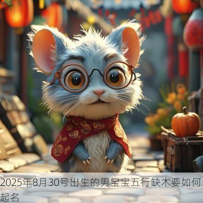 2025年8月30号出生的男宝宝五行缺木要如何起名