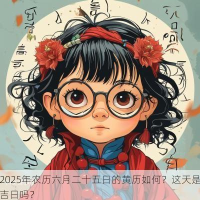 2025年农历六月二十五日的黄历如何？这天是吉日吗？