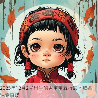 2025年12月2号出生的男宝宝五行缺木取名注意事项