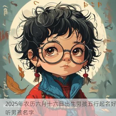 2025年农历六月十六日出生男孩五行起名好听男孩名字