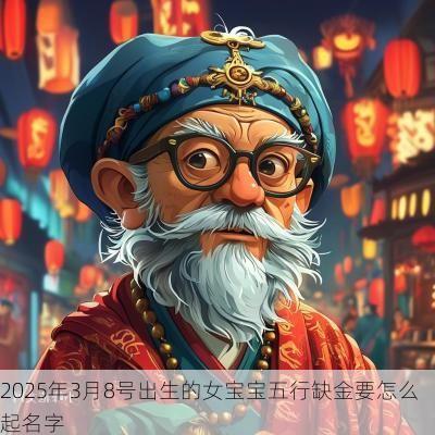 2025年3月8号出生的女宝宝五行缺金要怎么起名字