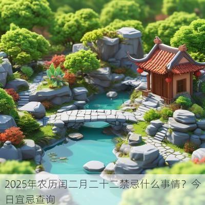 2026年农历闰二月二十二禁忌什么事情?今日宜忌查询 2026年农历闰二月二十二禁忌什么事情?今日宜忌查询