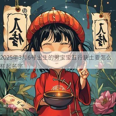 2025年3月6号出生的男宝宝五行缺土要怎么样起名字