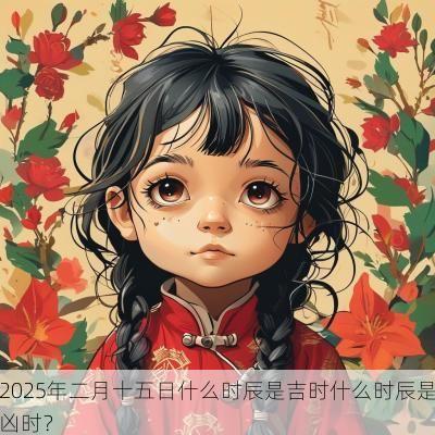 2025年二月十五日什么时辰是吉时什么时辰是凶时？