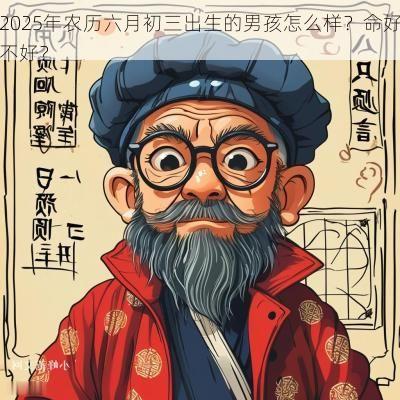 2025年农历六月初三出生的男孩怎么样？命好不好？