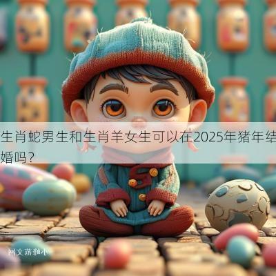 生肖蛇男生和生肖羊女生可以在2025年猪年结婚吗？