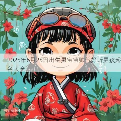 2025年6月25日出生男宝宝帅气好听男孩起名大全