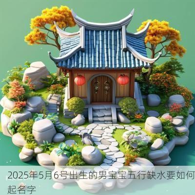 2025年5月6号出生的男宝宝五行缺水要如何起名字