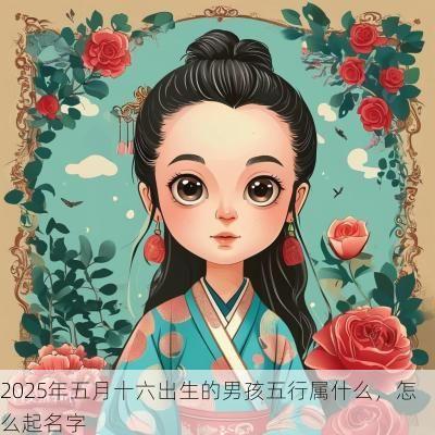 2025年五月十六出生的男孩五行属什么，怎么起名字