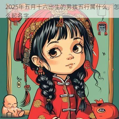 2025年五月十六出生的男孩五行属什么，怎么起名字