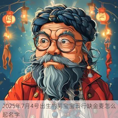 2025年7月4号出生的男宝宝五行缺金要怎么起名字