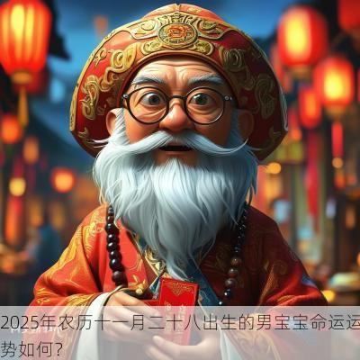 2025年农历十一月二十八出生的男宝宝命运运势如何？