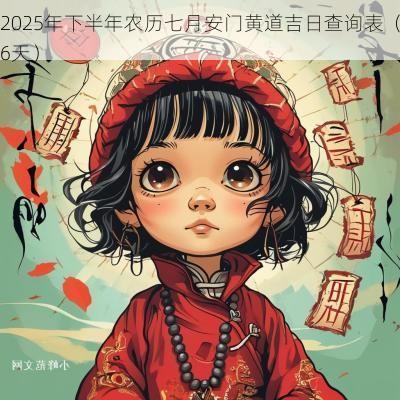 2025年下半年农历七月安门黄道吉日查询表（6天）