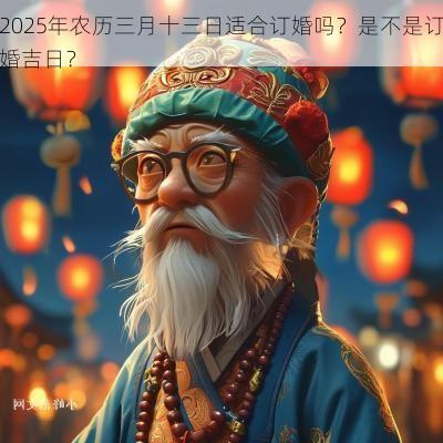 2025年农历三月十三日适合订婚吗？是不是订婚吉日？