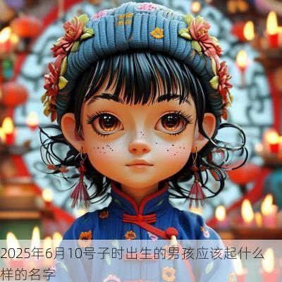 2025年6月10号子时出生的男孩应该起什么样的名字